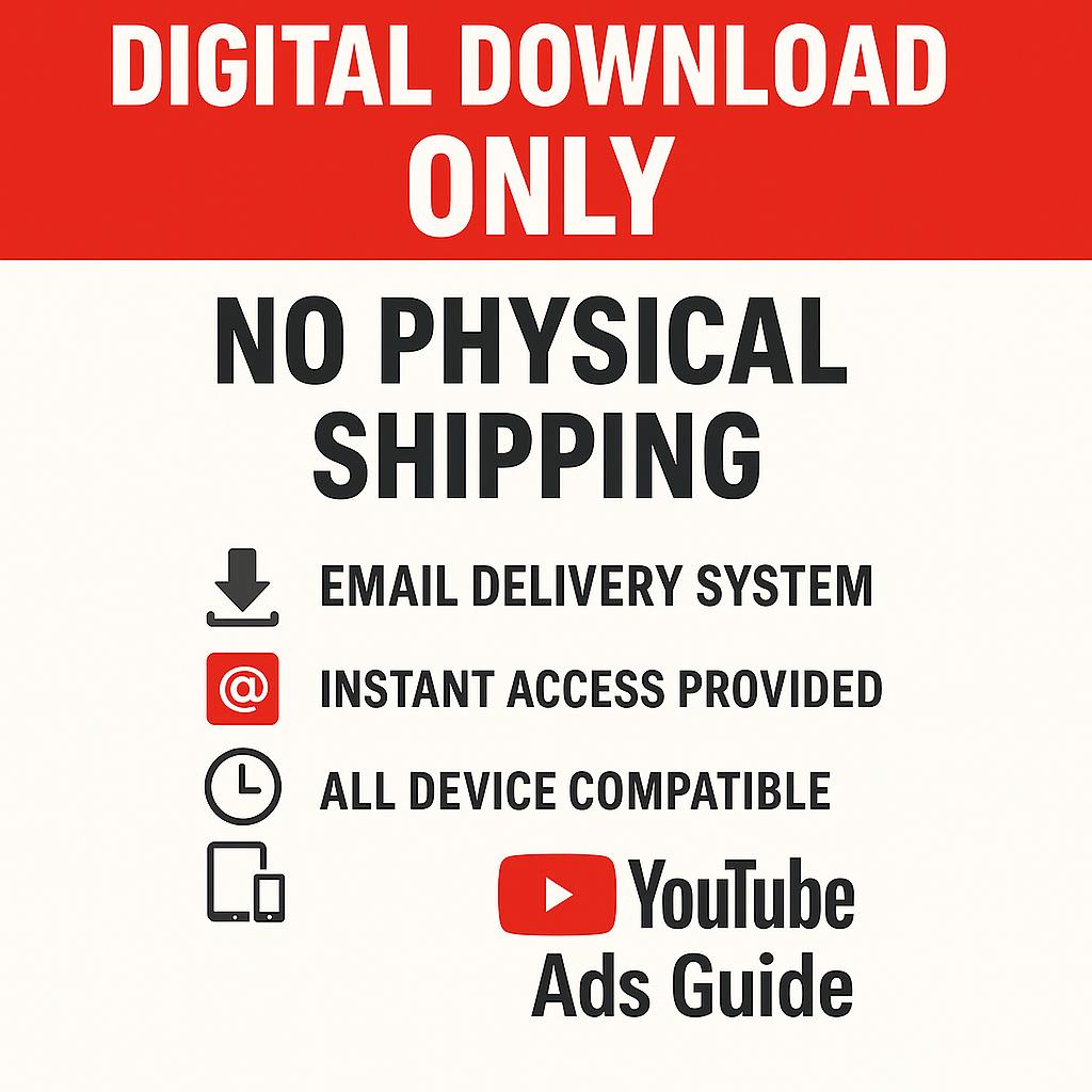 YouTube Ads Guide for Beginners | Video Marketing Ebook | YouTube Advertising PDF