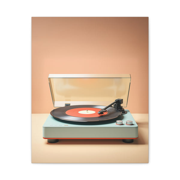 Vintage Vinyl Record Canvas Wall Art | Retro Music Room Decor | Gift for Music Lovers | Stretched Matte Canvas Print