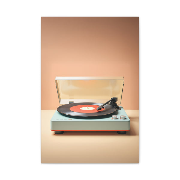 Vintage Vinyl Record Canvas Wall Art | Retro Music Room Decor | Gift for Music Lovers | Stretched Matte Canvas Print