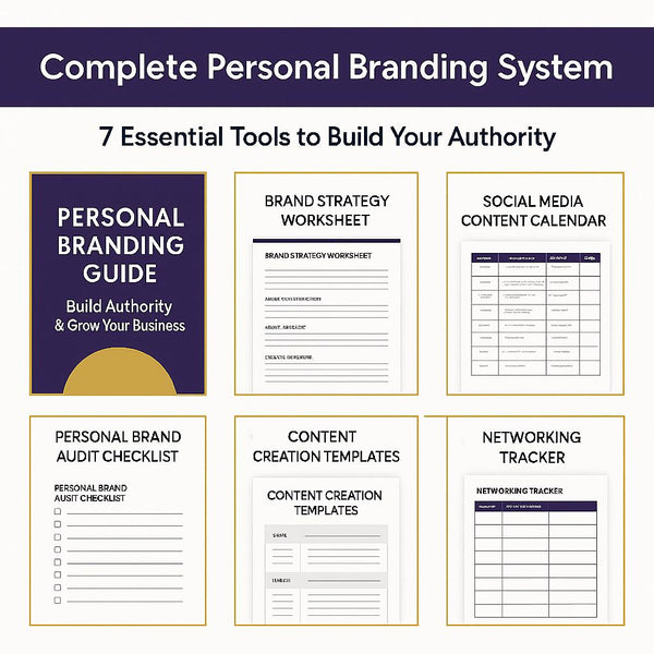 Personal Branding Guide | Build Authority Without Showing Face | Introvert Entrepreneur Ebook