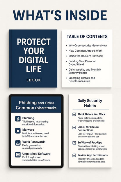 Digital Security Bundle: Protect Your Online Life | Cybersecurity Guides, Checklists & Resources | Password Manager, Backup Strategy
